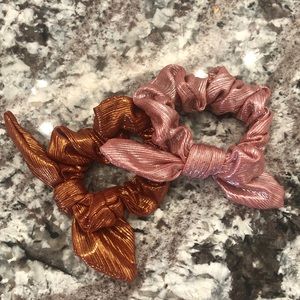NEW Anthropologie Metallic Scrunchies